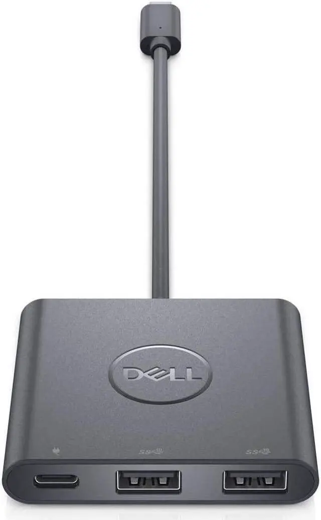 Alt view image 6 of 7 - Dell Adapter USB-C to Dual USB-A with Power Pass-Through
