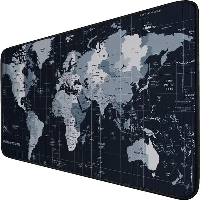 Main image of Gaming Mouse Pad Large Mouse Pad Extended Mouse Pad Desk Mouse Pad Non-Slip Spill-Resistant Mousepad with Special-Textured Surface Anti-Fray Stitched Edges for Esports Pros Gamer Office - Map