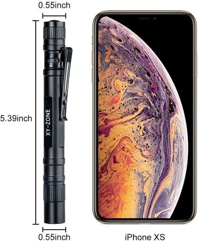 Alt view image 6 of 7 - 5PCS Led Pen Flashlight 1000 Lumens Lamp Clip Mini Black 507 Pocket Penlight Flashlight Torch Powered by 2 AAA Battery(Battery Not Included)