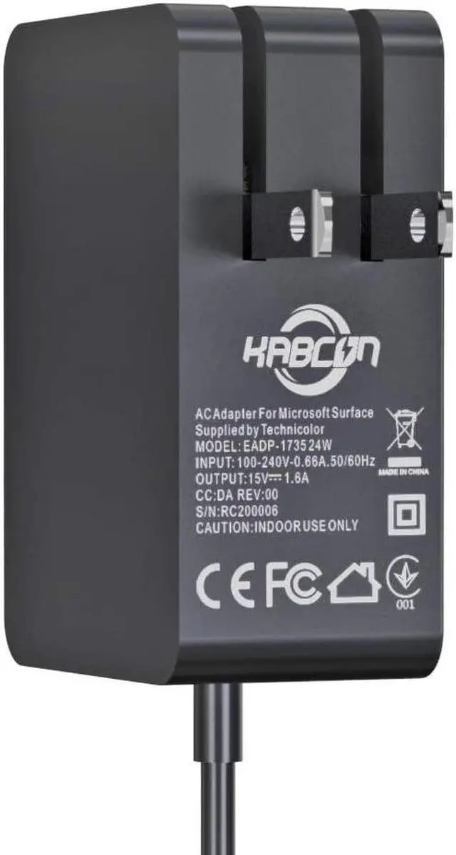 Alt view image 6 of 6 - Charger Compatible for Surface Go/Go 2/Go 3 Surface Pro 4 Core m3 Surface Pro 3 Core m3 Surface Pro 2017 Core m3 Tablet Surface Laptop Core m3 Power Supply Adapter 24W 15V 1.6A with Travel Bag