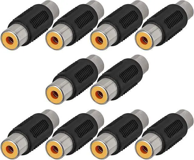 Main image of Cmple – RCA Coupler Audio Video Adapter RCA Female to RCA Female Adapter 1-RCA Component Connector - (10 Pack)