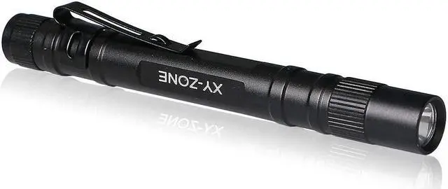 Alt view image 2 of 7 - 5PCS Led Pen Flashlight 1000 Lumens Lamp Clip Mini Black 507 Pocket Penlight Flashlight Torch Powered by 2 AAA Battery(Battery Not Included)