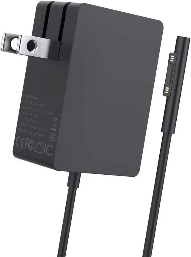 Main image of 24W 15V 1.6A Surface Charger - Compatible with Surface Go 1/2/3, Pro 4/5/6, Laptop - 5.9ft Folding Power Cable