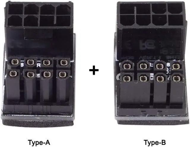 Alt view image 3 of 7 - CY ATX 8Pin Female to 8pin Male 180 Degree Angled Adapter for Desktops Graphics Card
