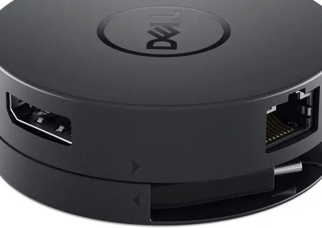 Alt view image 3 of 7 - Dell USB-C Mobile Adapter (DA300), Black, DELL-DA300