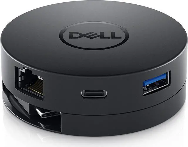 Alt view image 2 of 7 - Dell USB-C Mobile Adapter (DA300), Black, DELL-DA300