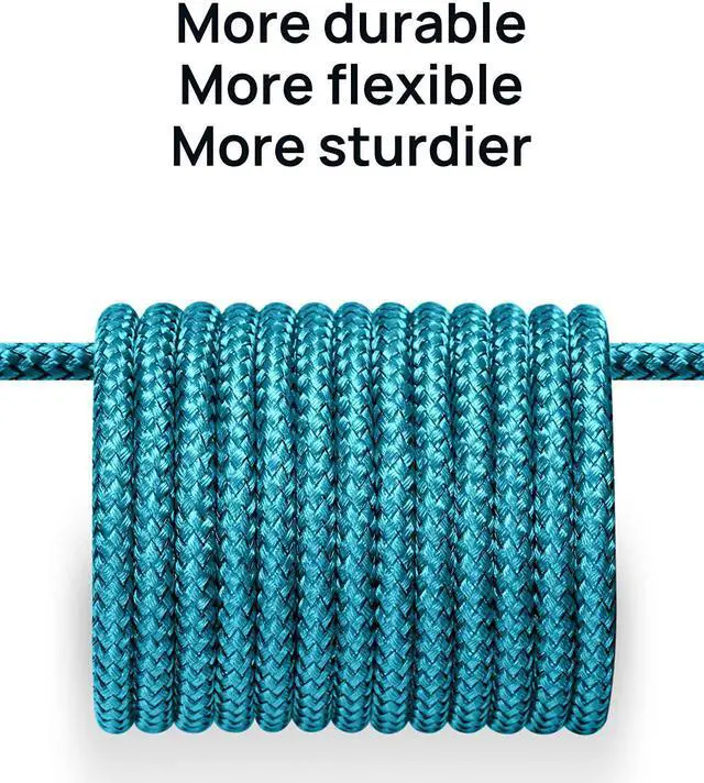 Alt view image 7 of 7 - USB Type C Cable 3A Fast Charging [2-Pack 3.3ft] JSAUX USB-A to USB-C Charge Braided Cord Compatible with Samsung Galaxy S10 S9 S8 S20 Plus A51 A11 Note 10 9 8 PS5 Controller USB C Charger -Green