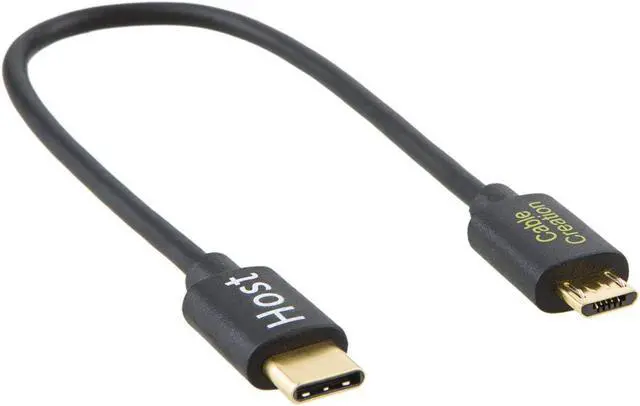 Alt view image 5 of 7 - Short Micro USB to USB C Cable 0.65 FT CableCreation USB C to Micro USB OTG 480Mbps Type C to Micro USB Cable to USB C to USB Micro for MacBook Pro Air S21 S20 S10 Pixel 5/4/3/2 etc. 0.2M Black