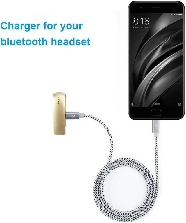 Alt view image 3 of 7 - Micro USB to USB C Cable 2m CableCreation USB C to Micro USB Braided OTG 480Mbps Type C to Micro USB Cable to USB C to USB Micro for MacBook Pro Air S21 S20 S10 Pixel 5/4/3/2 etc. Space Gray 6.6 FT