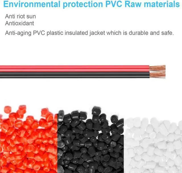 Alt view image 4 of 5 - 100FT 14/2 Gauge Red Black Cable Hookup Electrical Wire, 14AWG 2 Conductor 2 Color Flexible Parallel Zip Wire LED Strips Extension Cord 12V/24V DC Cable for LED Ribbon Lamp Tape Lighting