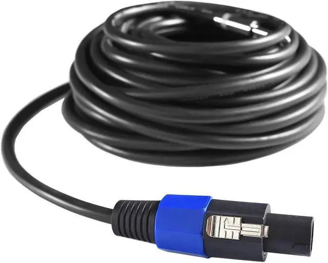 Alt view image 5 of 7 - 2Pcs 25 Feet Professional Speakon to 1/4 Speaker Cable, Pair 25 ft 12 Gauge Speakon to 1/4 Male Inch Audio Amplifier Connection Heavy Duty Cord Wire with Twist Lock