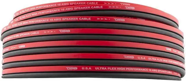 Alt view image 2 of 3 - DS18 SW-10GA-100RB 10-GA Ultra Flex Speaker Wire Red and Black 100 Ft - Speaker Cable for Audio Applications