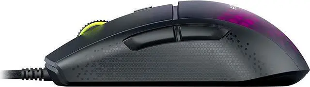 Alt view image 4 of 7 - ROCCAT Burst Pro PC Gaming Mouse, Optical Switches, Super Lightweight Ergonomic Wired Computer Mouse, RGB Lighting, Titan Scroll Wheel, Bionic Shell, Claw Grip, Owl-Eye Sensor, 16K DPI, Black