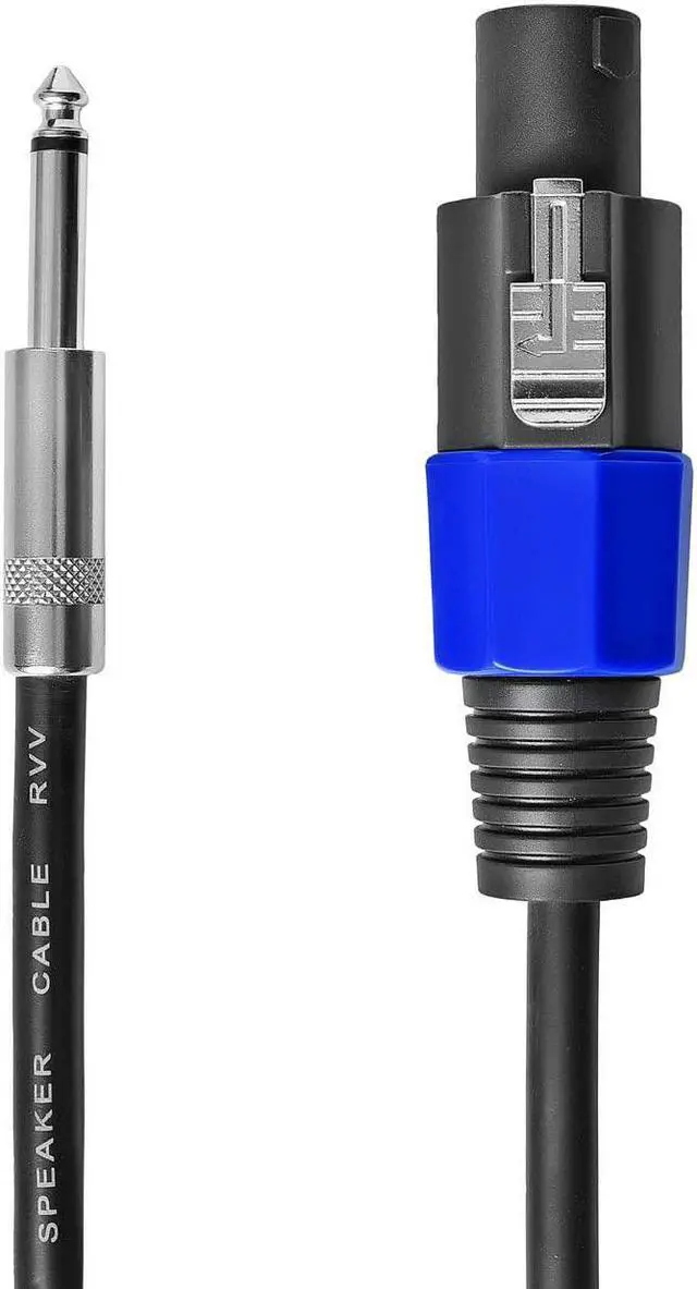 Alt view image 3 of 7 - 2Pcs 25 Feet Professional Speakon to 1/4 Speaker Cable, Pair 25 ft 12 Gauge Speakon to 1/4 Male Inch Audio Amplifier Connection Heavy Duty Cord Wire with Twist Lock