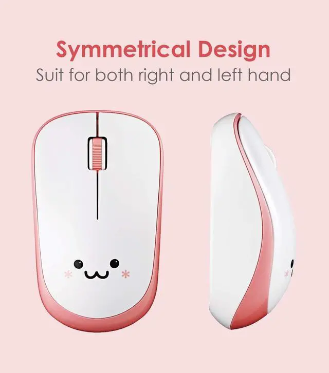 Alt view image 5 of 7 - ELECOM 2.4G Wireless, Portable Mobile Smiley-Face Mouse for Right/Left Handed Use, IR LED, 1200 DPI 2.5 Years Long Battery Life, Recommended Silent Click (M-IR07DRSPN)
