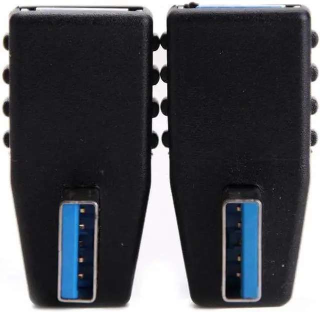 Alt view image 7 of 7 - USB 3.0 Adapter 90 Degree Male to Female Coupler Connector Plug Left Angle and Right Angle by Oxsubor