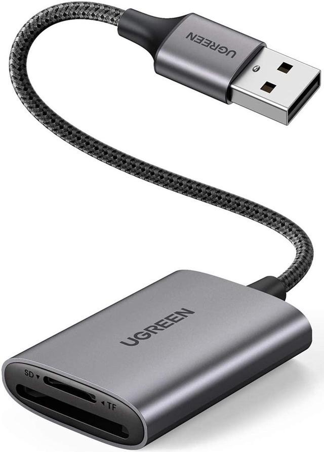 UGREEN SD Card Reader USB 3.0 Dual Slots Memory Card Reader Adapter for SD,  MMC