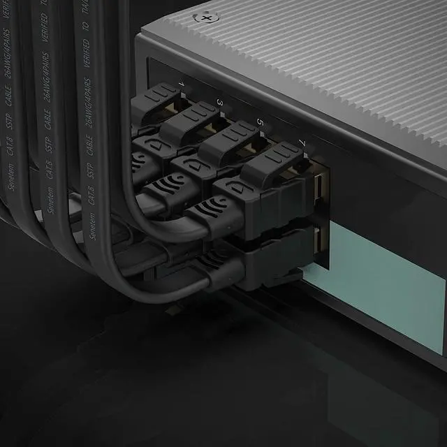 Alt view image 5 of 7 - Cat 8 Ethernet Cable 1.5 ft High Speed, 26AWG Heavy Duty Shielded Ethernet Cord, 40Gbps 2000Mhz Flat Internet Network Patch Cord, Outdoor&Indoor, LAN Cable for Gaming, PS5/4/3, Xbox, Modem, Router