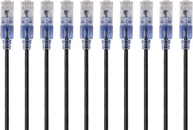Alt view image 5 of 7 - Monoprice Cat6A Ethernet Patch Cable - Snagless RJ45 & Cat6A Ethernet Patch Cable - Snagless RJ45, 550Mhz, 10G, UTP & Cat6A Ethernet Patch Cable - Snagless RJ45, 550Mhz, 10G, UTP