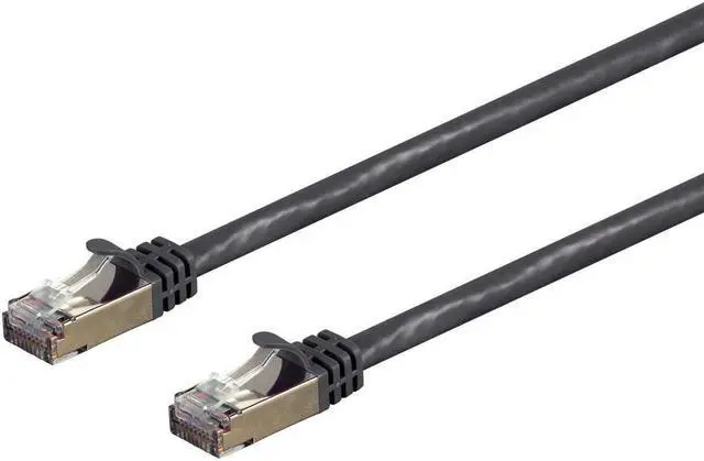 Alt view image 5 of 11 - MonoPrice 15ft Cat7 Snagless Shielded STP Network Patch Cable Black 31353