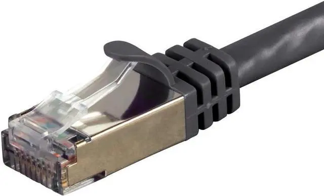 Alt view image 7 of 11 - MonoPrice 15ft Cat7 Snagless Shielded STP Network Patch Cable Black 31353