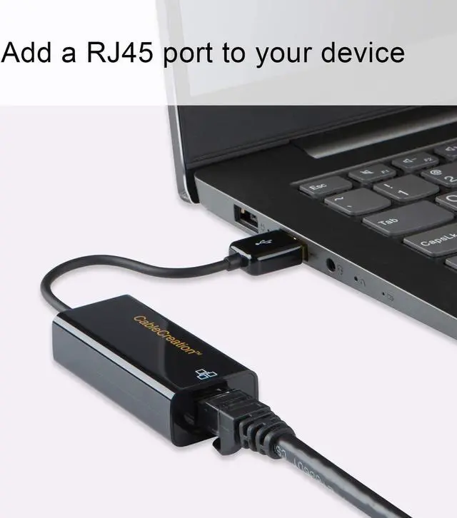 Alt view image 2 of 4 - USB Ethernet Adapter (2-Pack), CableCreation USB 2.0 LAN Gigabit Adapter 10/100 Compatible with MacBook Pro, Surface Pro 2/3/5/6, Windows, mac OS etc, Black