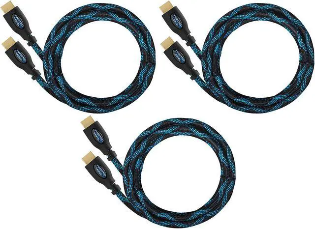 Alt view image 7 of 7 - Twisted Veins HDMI Cable 3 ft 3-Pack Premium HDMI Cord Type High Speed with Ethernet Supports HDMI 2.0b 4K 60hz HDR on Most Devices and May Only Support 4K 30hz on Some Device