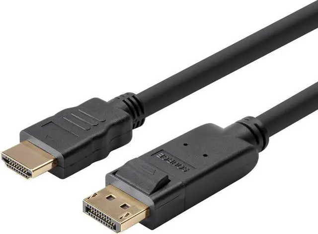 Alt view image 18 of 20 - Monoprice DisplayPort 1.2a to HDTV Cable - 6 Feet, Supports Up to 4K Resolution And 3D Video - Select Series