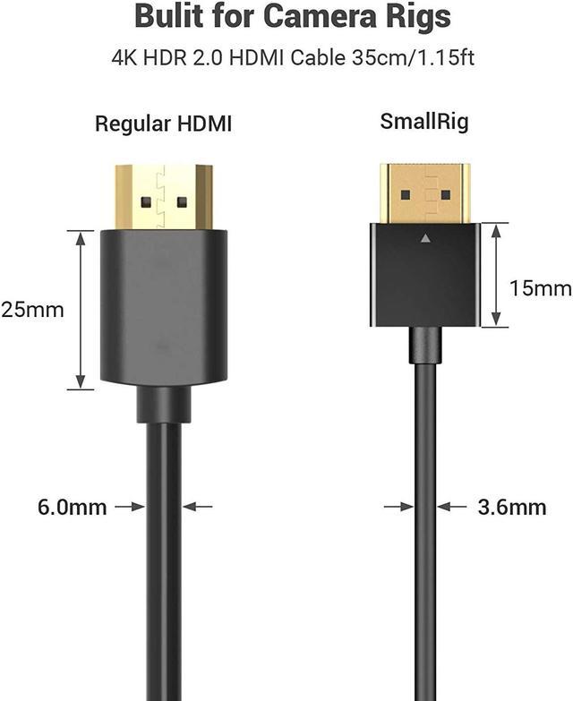 Cable OTG Mini-HDMI a HDMI SmallRig 35 cm Soporta 4K UHD