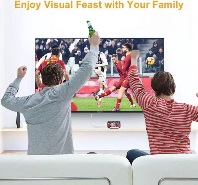 Alt view image 3 of 6 - USBC to HDMI Cable 6FT, CableCreation USB Type C to HDMI 4K Cable Adapter, Compatible with MacBook Pro 2020/2019, Mac Mini, iMac 2017, Chromebook Pixel, XPS 13, Galaxy S20/S10, 1.8M White