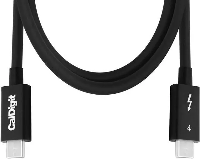 Alt view image 2 of 7 - [Intel Certified] CalDigit Thunderbolt 4 / USB 4 Cable - 40Gbps 100W Charging Compatible with Thunderbolt 3 & USB-C 2016+ MacBook Pro 2020 M1 (0.8 Meter 2.62 Feet Thunderbolt 4 / USB 4 Cable)