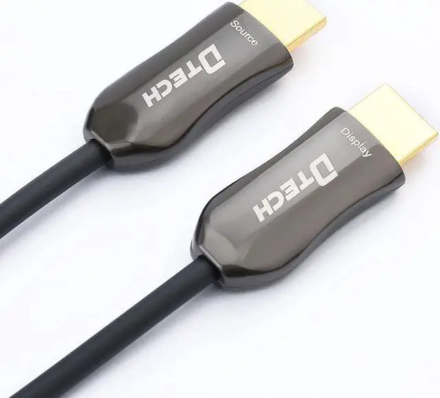 Alt view image 4 of 6 - DTECH Ultra Slim Extra Long Fiber Optic HDMI 2.0 Cable 100 Feet Supports 4K at 60Hz 18Gbps High Speed