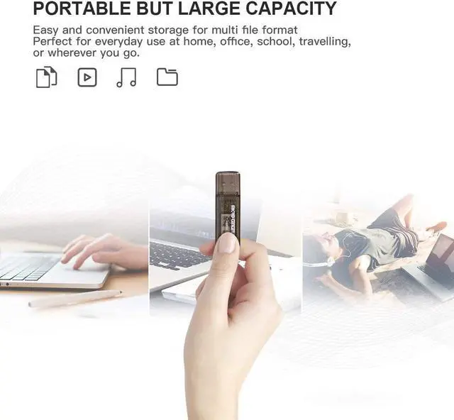 Alt view image 3 of 7 - Micro Center SuperSpeed 10 Pack 32GB USB 3.0/USB3.1 Gen1 Flash Drive Gum Size Memory Stick Thumb Drive Data Storage Jump Drive 10X Faster Than USB 2.0 USB Drives (32G 10-Pack)
