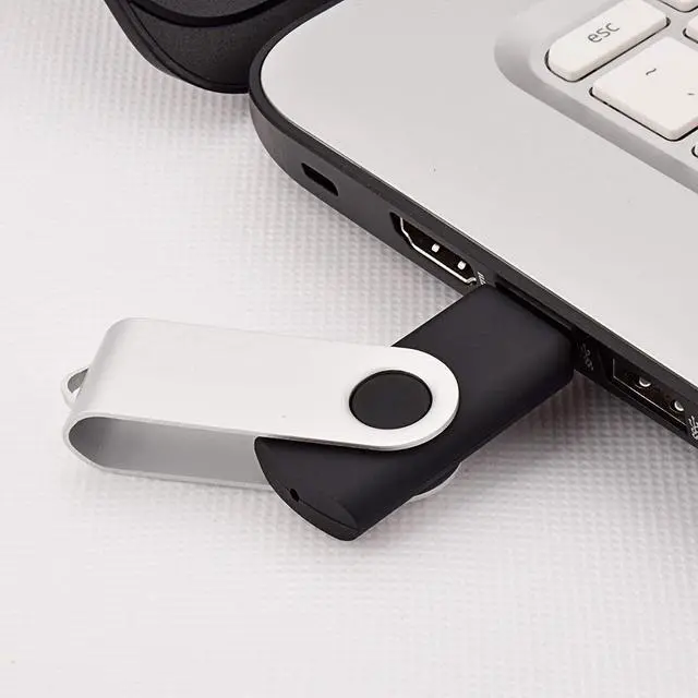 Alt view image 7 of 7 - JUANWE USB Flash Drive 128GB 2 Pack USB 2.0 Thumb Drive Fold Storage Memory Stick Swivel Keychain Design Jump Drive Black