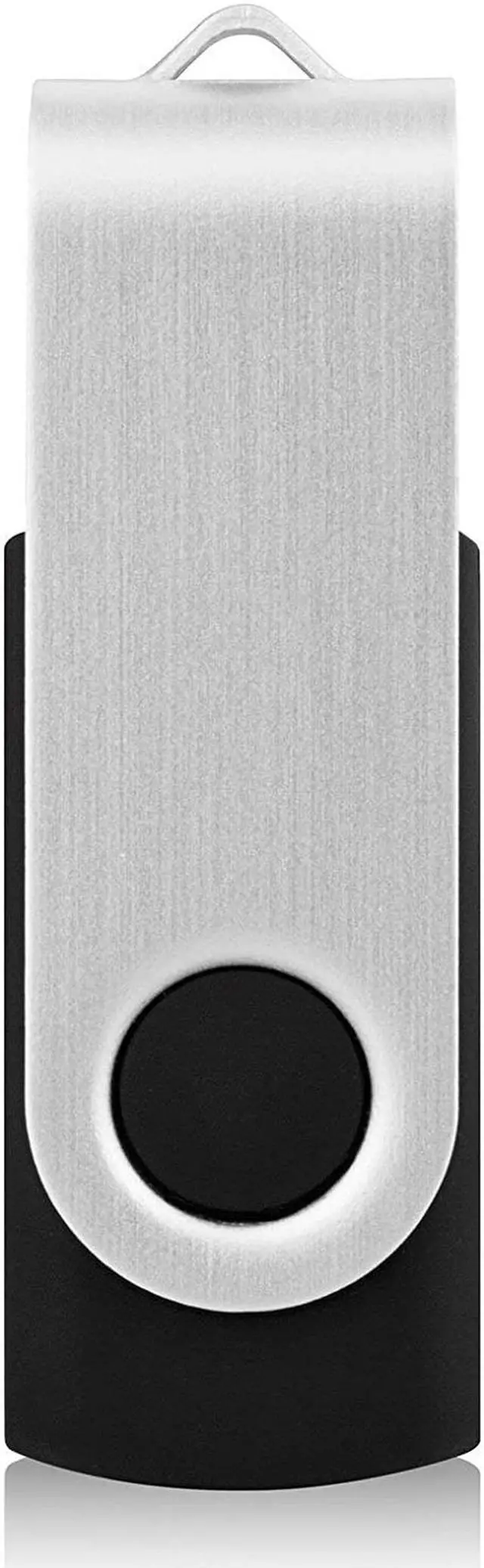 Alt view image 2 of 7 - JUANWE USB Flash Drive 128GB 2 Pack USB 2.0 Thumb Drive Fold Storage Memory Stick Swivel Keychain Design Jump Drive Black