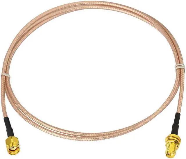 Alt view image 3 of 6 - Bingfu WiFi Antenna Extension Cable (2-Pack) RP-SMA Male to RP-SMA Female Bulkhead Mount RG316 Cale 1m 3 feet for WiFi Router Security IP Camera Wireless Mini PCI Express PCIE Network Card Adapter