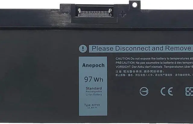 Alt view image 6 of 7 - NYFJH Laptop Battery Replacement for Dell Precision 7530 7540 7730 7740 Series NYFJH 0WNRC 00WNRC GW0K9 0GW0K9 11.4V 97Wh 8070mAh
