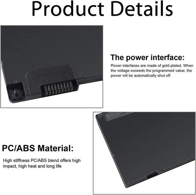 Alt view image 4 of 7 - CS03XL Laptop Battery for HP EliteBook 840 850 755 745 G3 G4 ZBook 15u G3 G4 Series 800513-001 800231-1C1 800513-001 CS03 CS03046XL HSTNN-IB6Y HSTNN-UB6S HSTNN-I33C-4