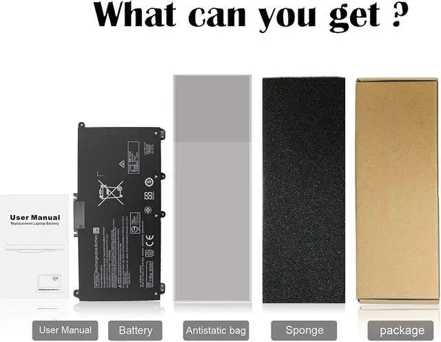 Alt view image 6 of 7 - HT03XL L11119-855 Laptop Battery for HP Pavilion 14-CE 14-CF 14-DF 15-CS 15-DA 15-DB 15-DW 17-by 17-CA Series 15-CS0053CL 15-DW0033NR 15-DA0014DX L11421-542 L11421-2C2 HSTNN-UB7J HSTNN-DB8R HT03041XL