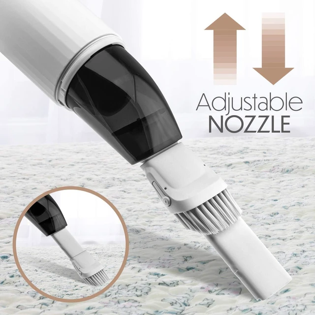 Alt view image 5 of 7 - STARUMENT Portable Hand Vacuum Cleaner Handheld Cordless Cleaner for Dust Pet Hair Dirt, Home, Car Interior, Lightweight, Easy to Use, Compact Design Battery Rechargeable with USB-C Cable White