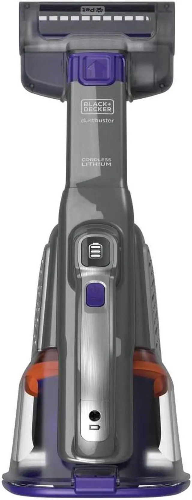 Alt view image 7 of 7 - BLACK+DECKER Dustbuster Handheld Vacuum for Pets Cordless AdvancedClean+ Gray (HHVK515JP07)
