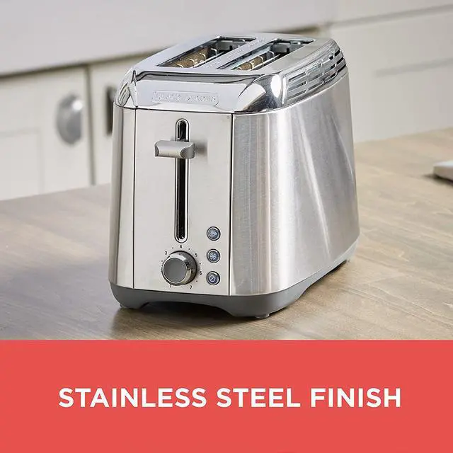 Alt view image 4 of 7 - BLACK+DECKER TR3500SD Rapid Toast 2-Slice Toaster, Stainless Steel
