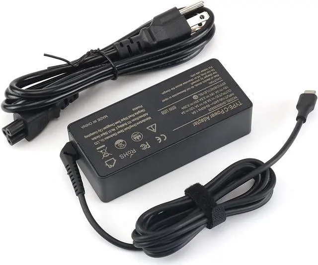 Main image of 65W&45W USB Type C Laptop Charger for Lenovo Yoga C940 C740 C930 C630 S940 S730 920 910 900 730 720; Lenovo ThinkPad T480 T480s T490 T490s T580; Chromebook 100e 300e 500e c340 AC Adapter Power Cord