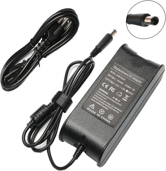 Main image of 65W AC Adapter Charger Power Cord Replacement for Dell E5250, E5440, E5450, E5540, E5550, E6440, E6540, E7240, E7440 (HK65NM130); Inspiron 15 3520 3521 3531 3541 3542 Power Supply Charger