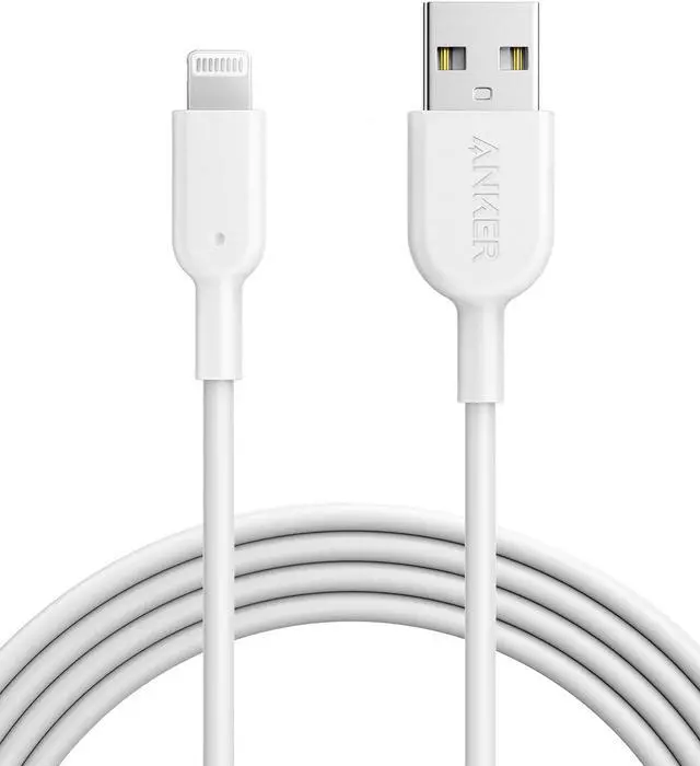 Main image of Powerline II Lightning Cable,Apple MFi Certified,USB Charging/Sync Lightning Cord Compatible with iPhone 11 Series/SE/Xs/XR,and More(6FT,White)