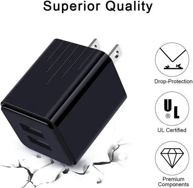 Alt view image 4 of 7 - USB Type C Wall Charger Block Cube Fast Charging C Charger Cable Cord 6ft for Samsung Galaxy S21/S21 Ultra/S21 Plus/S20/S20+/S10e/S9/S8/A10e/A20/A50/A51/A71/Note 20/10/9 Google Pixel 5 4 3a Moto G8 G7