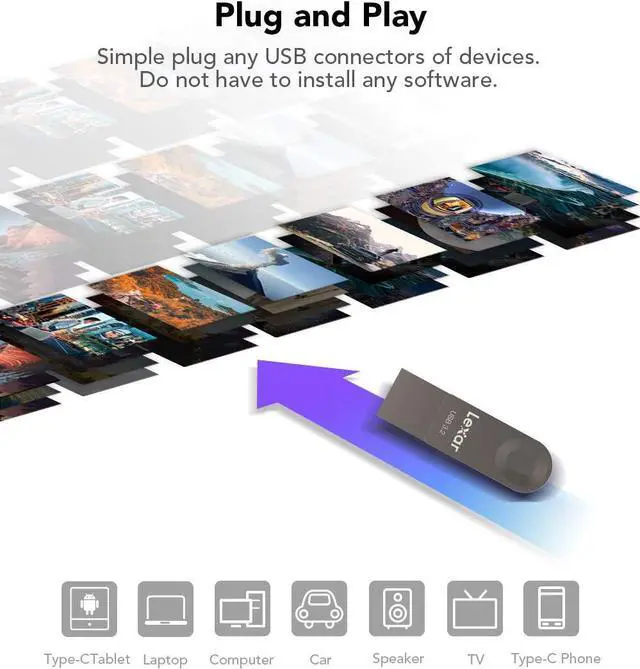 Alt view image 3 of 7 - E32C 128GB Type-C USB Flash Drive USB-A&USB-C 3.2 Gen 1 Dual Drive OTG 100MB/s Read Thumb Drive Swivel Design Jump Drive for USB 3.0/2.0 Memory Stick for Android Smartphone Laptop PC