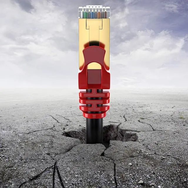 Alt view image 3 of 7 - Maximm Cat7 Outdoor Cable 300 feet - Black - Solid Copper 550Mhz, Waterproof Ethernet Cable Suitable for Direct Burial Installations.