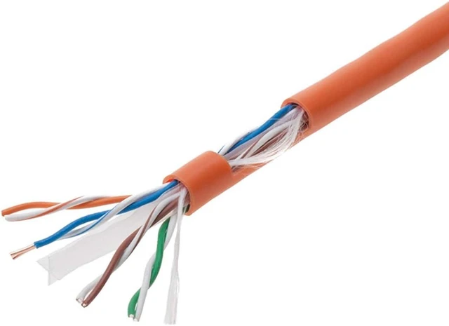 Main image of Satmaximum CAT6 1000ft UTP Orange Ethernet Solid Cable 550Mhz LAN Cable 23AWG RJ45 Network Wire Bulk (Orange)