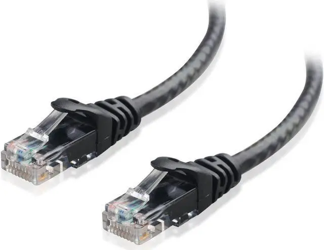 Main image of Cable Matters Snagless Cat 6 Ethernet Cable 30 ft (Cat 6 Cable, Cat6 Cable, Internet Cable, Network Cable) in Black - Available 20ft - 150ft in Length